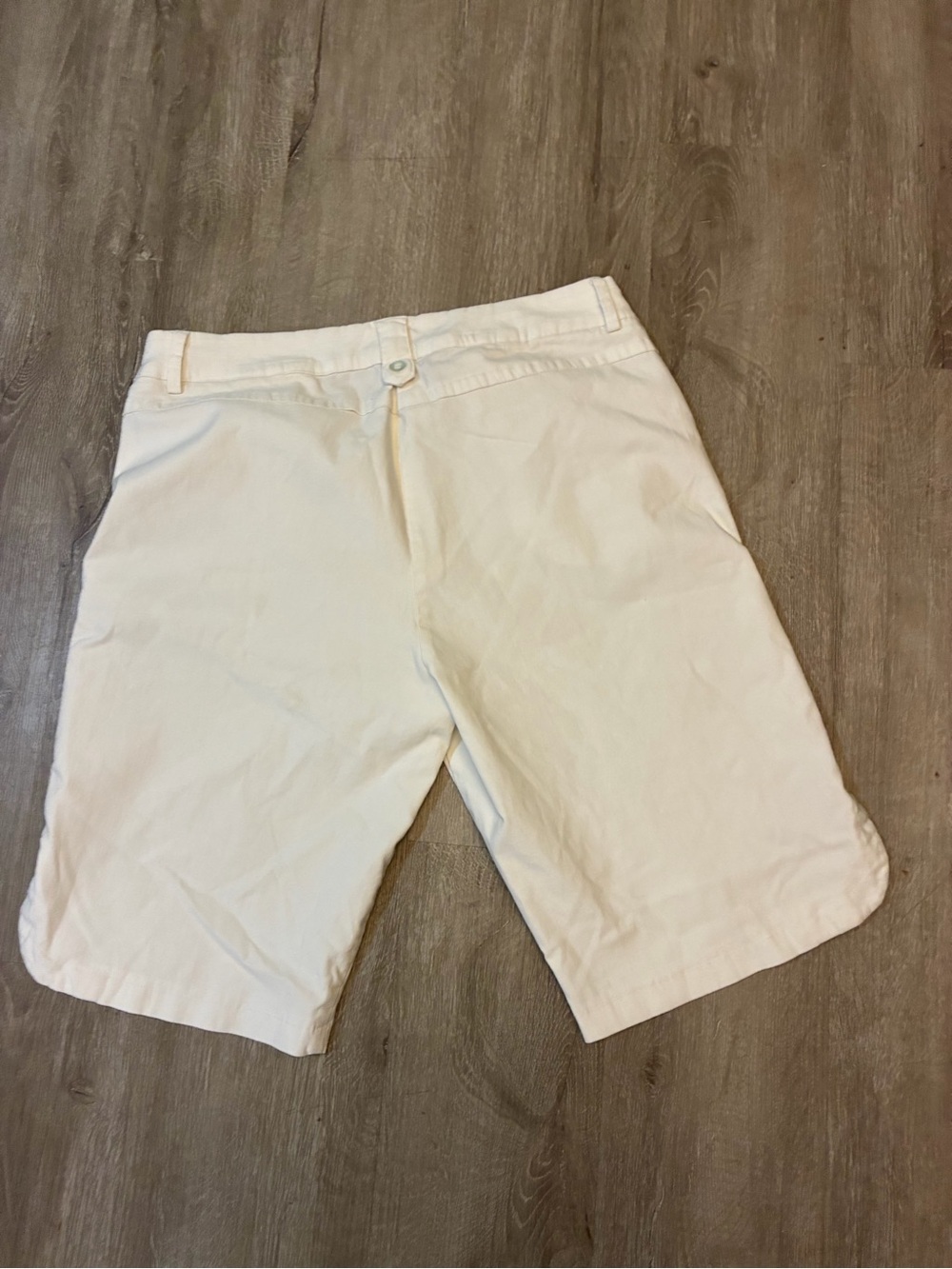 Women's White Bermuda Shorts - Classic Tailored Fit